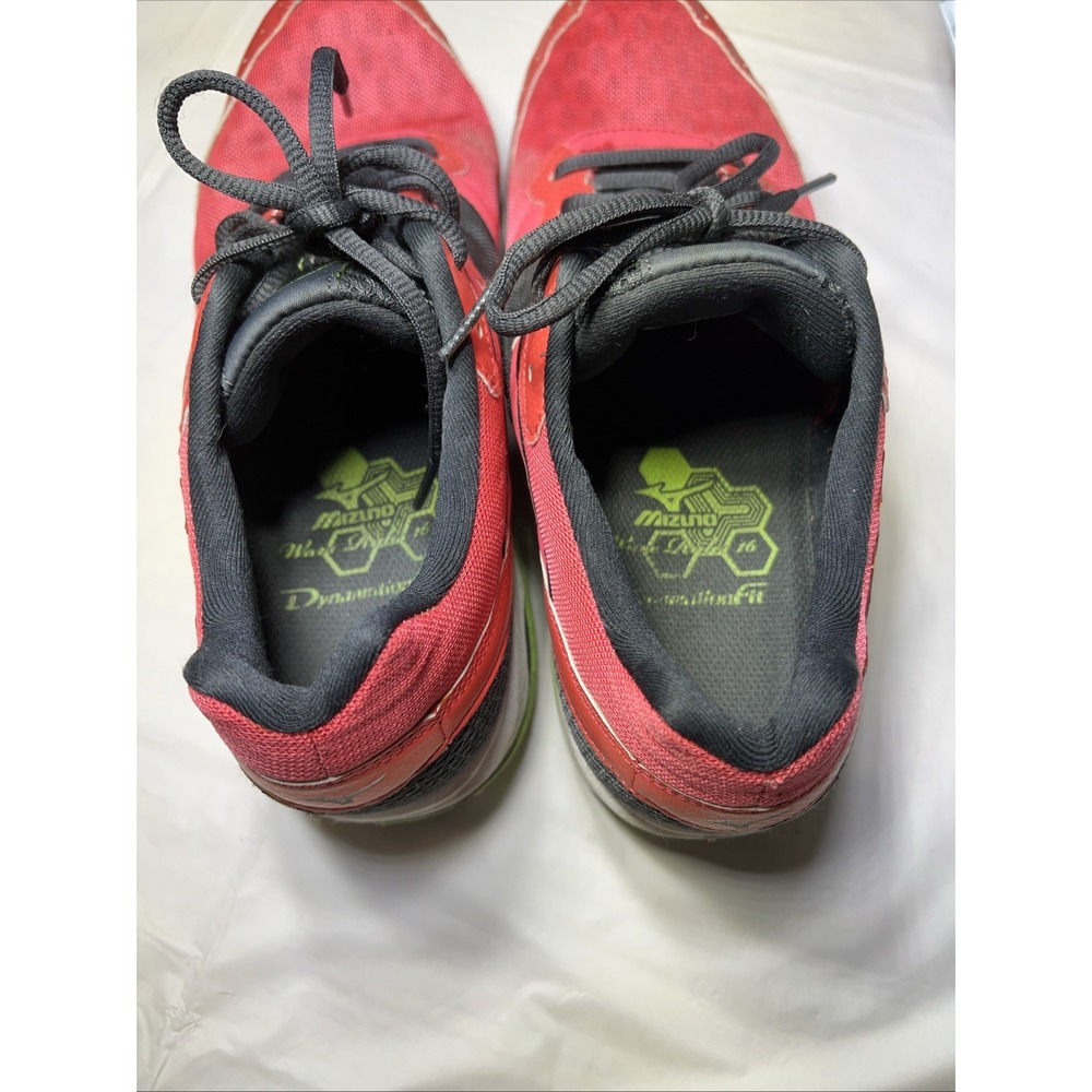 Mizuno Womens Wave Rider 16 Athletic Shoe Size 10 Red Black 8KN-30340 - Picture 6 of 8